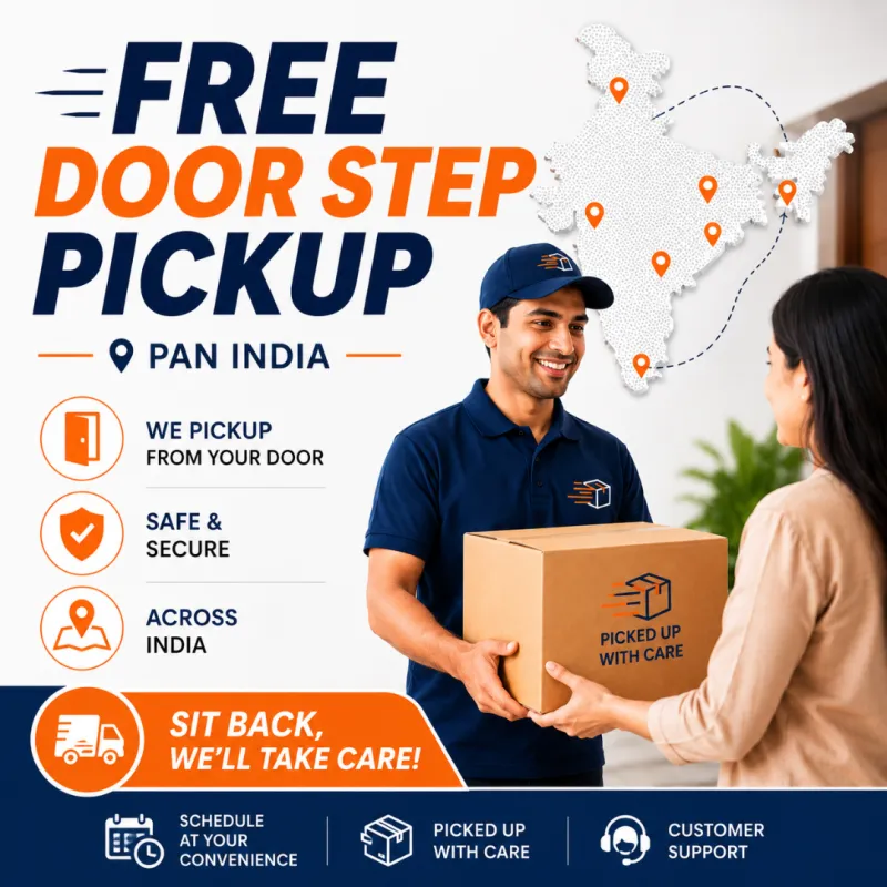 Free Door Step Pickup - Pan India